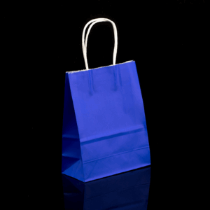 Bolsa Kraft Azul 16x21x8