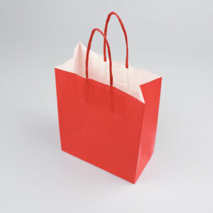 Bolsa Kraft Rojo 16x21x8